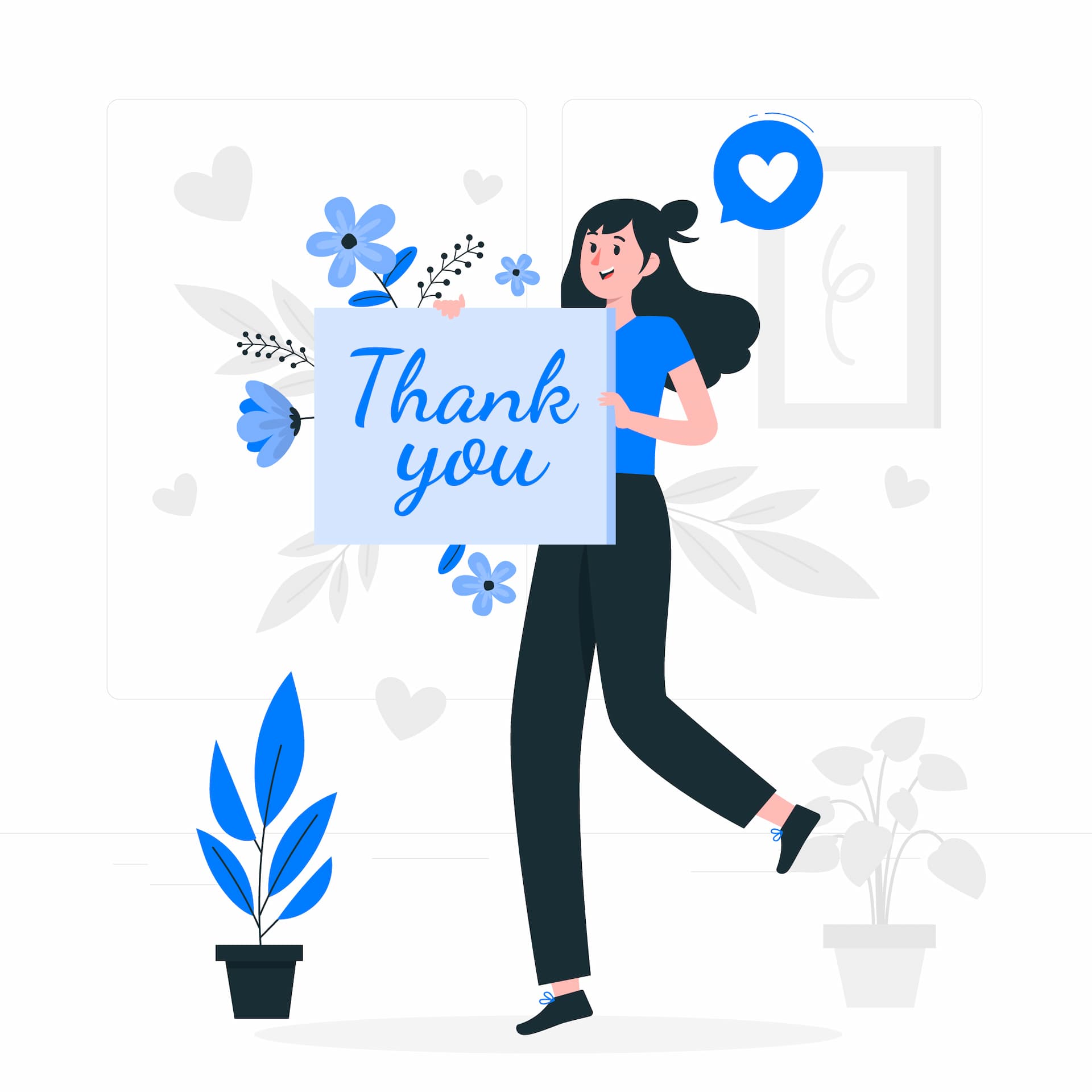 Thank you illustration
